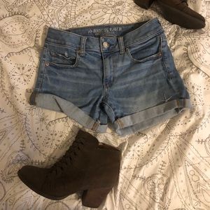 American Eagle Midi Denim Short